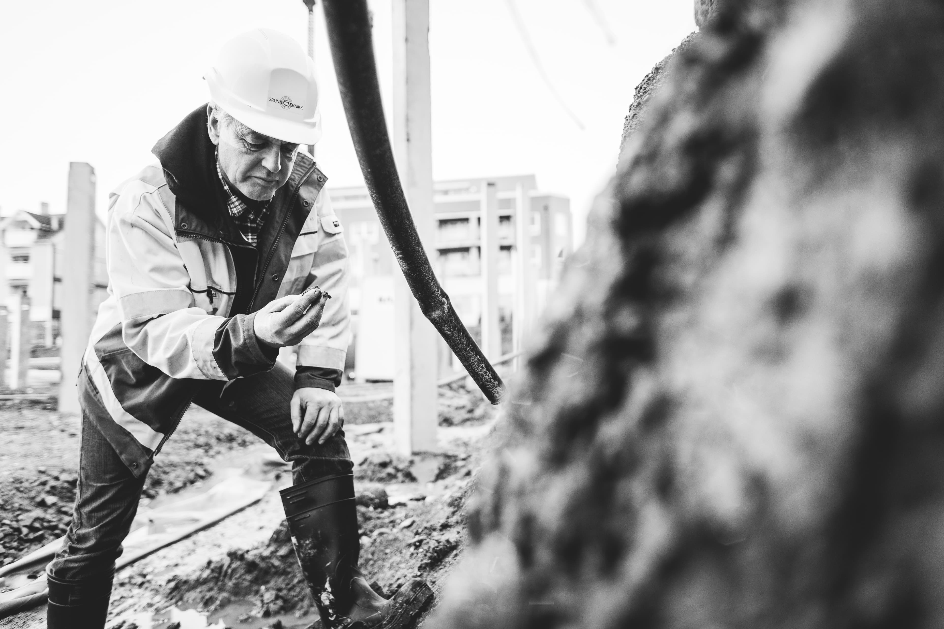 GrunnTeknikk-rådgivere på prosjektsted