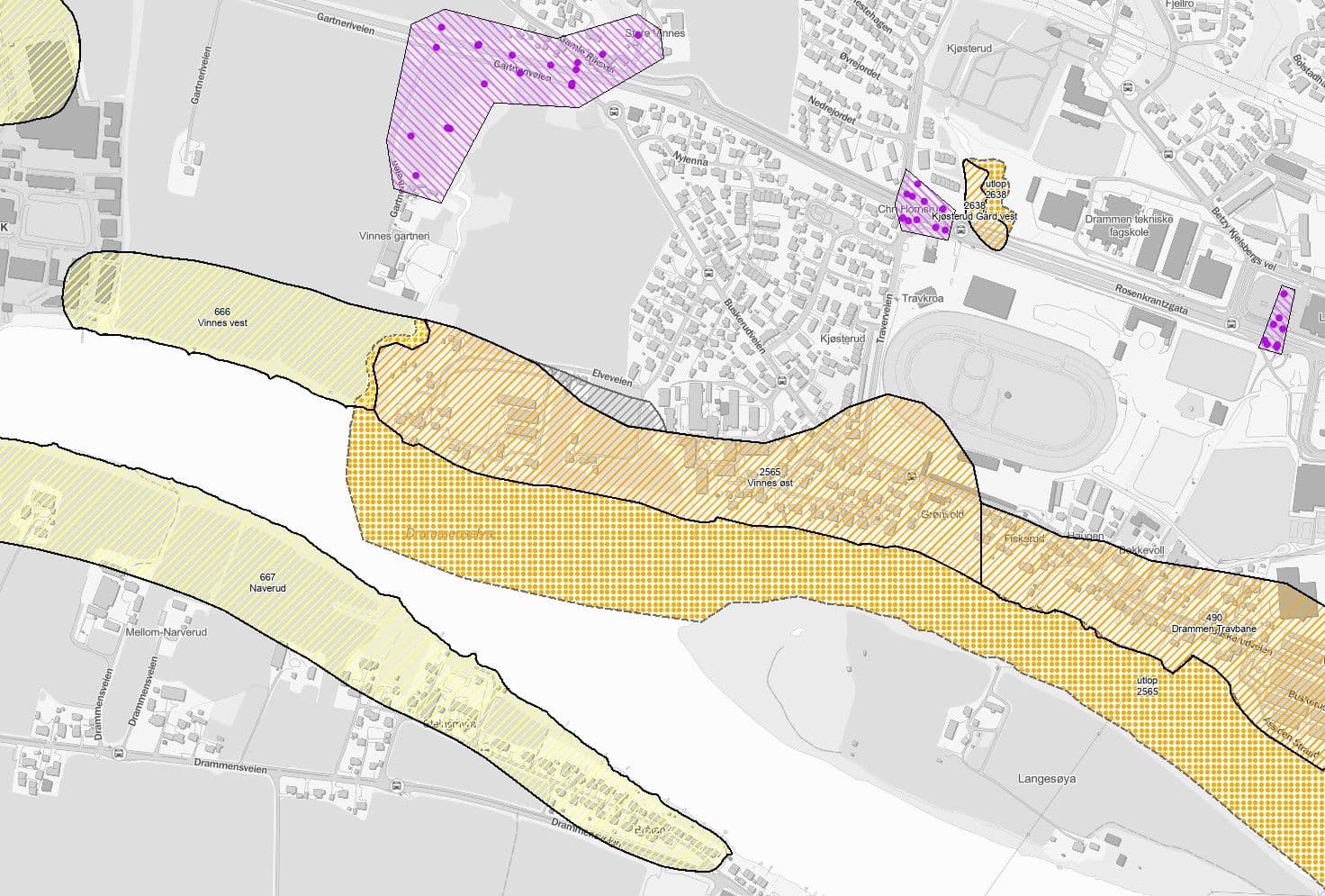 Drammen. Åssiden – Områderegulering Travbanen–Bergskaug – bilde 2