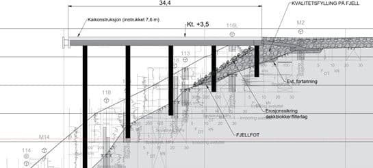 Vefsn. Mosjøen, Halsøya (Nesbruket) – Ny kaikonstruksjon / containerterminal – bilde 2