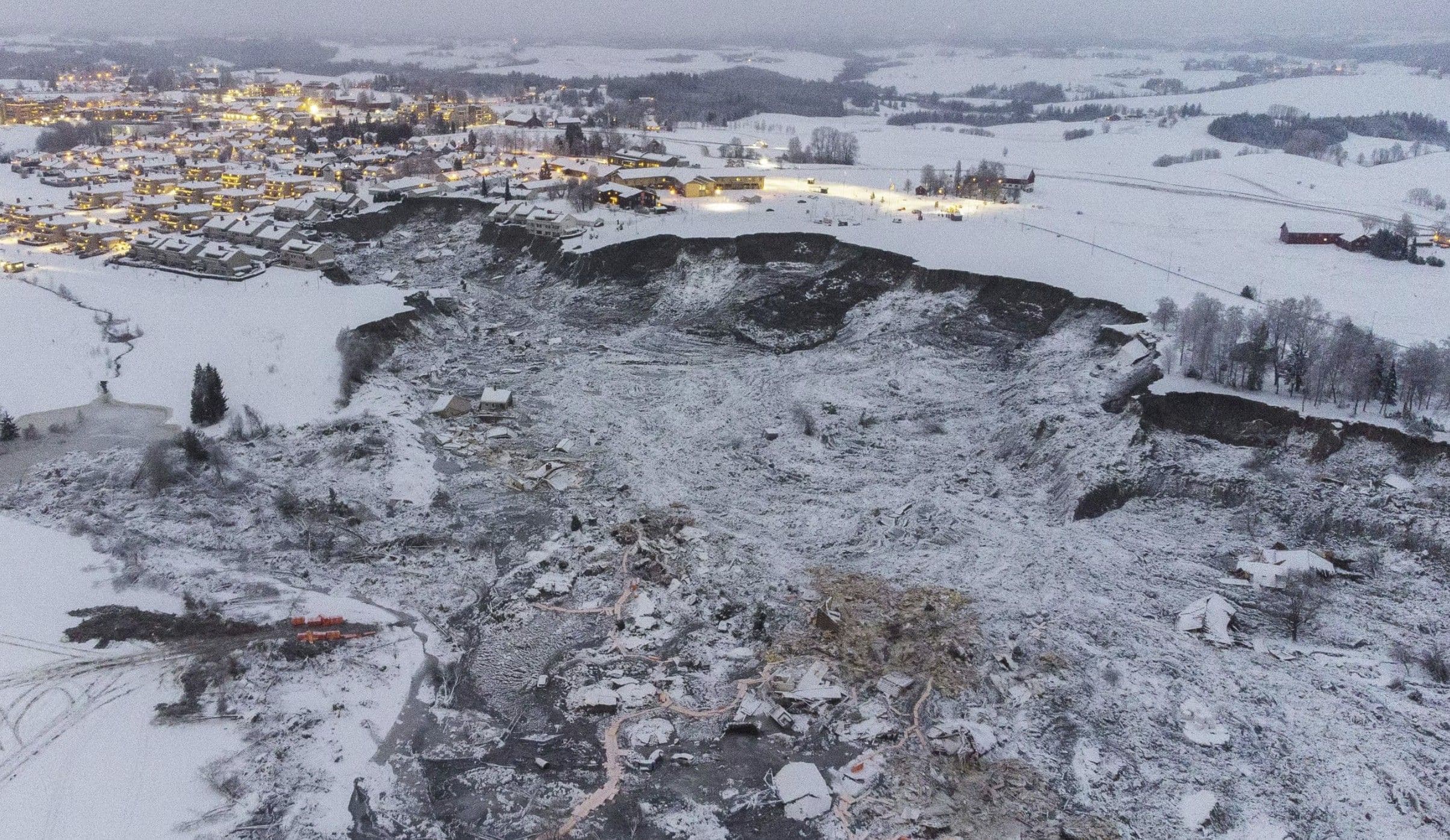 Gjerdrum. Ask – Kvikkleireskredet desember 2020 – bilde 2